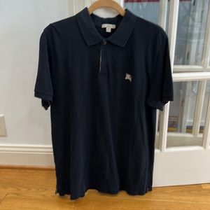 Burberry Brit Mens Black Polo Shirt Size L